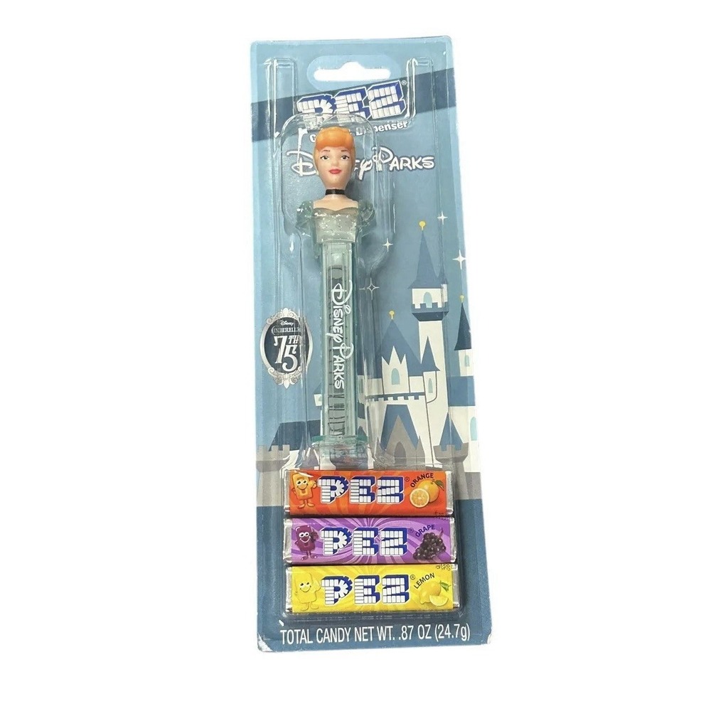 Walt Disney World Parks PEZ Candy Dispenser Cinderella 75th Anniversary NEW